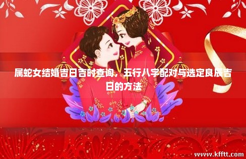 属蛇女结婚吉日吉时查询，五行八字配对与选定良辰吉日的方法