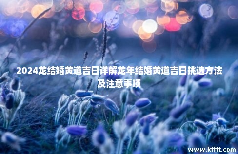 2024龙结婚黄道吉日详解龙年结婚黄道吉日挑选方法及注意事项