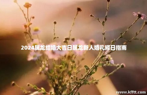 2024属龙结婚大吉日属龙新人婚礼择日指南